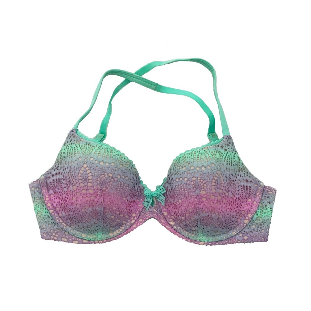 Victoria Secret Demi Padded Bra 32D Lined Demi Buste Body By Victoria # 36007072